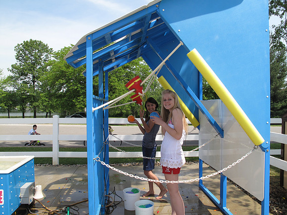Kelsi and Ashley at Water Wars.