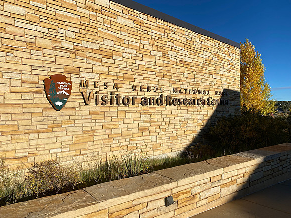 The first stop of the day was the necessary stop at the Visitor's Center, but not for visiting.