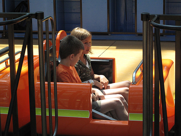 The next coaster is the Pepsi Orange Streak.