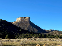 A few steps from the center was this strange looking mountain.