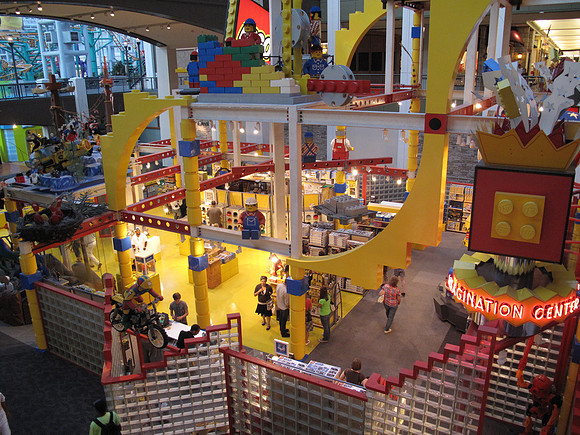 Lego World from second or thirdl floor.