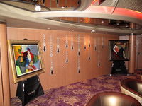 This area was the library when we were on the ship in April.  Wow, they made lots of changes.