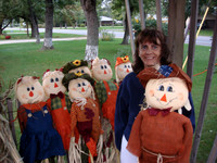 Picking out a scarecrow