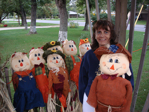 Picking out a scarecrow